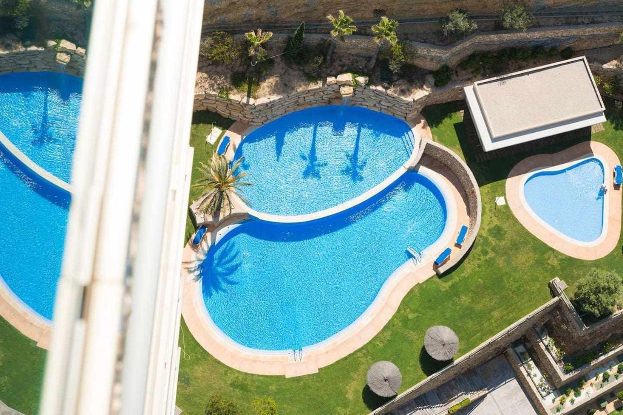 High Rise Apartment On The 39Th Floor With Private Terrace And Sea Views Benidorm Exteriör bild