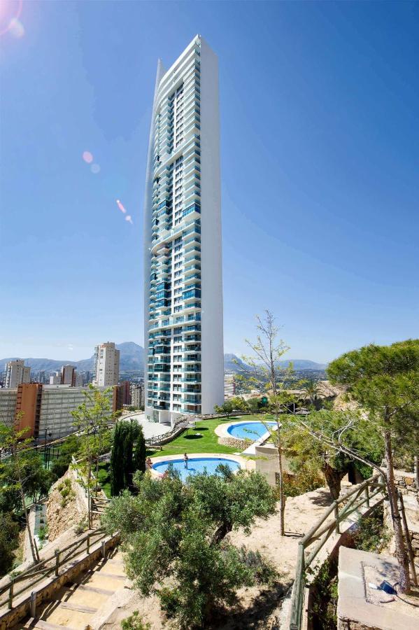 High Rise Apartment On The 39Th Floor With Private Terrace And Sea Views Benidorm Exteriör bild