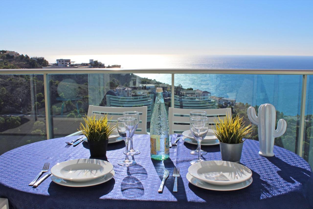 High Rise Apartment On The 39Th Floor With Private Terrace And Sea Views Benidorm Exteriör bild